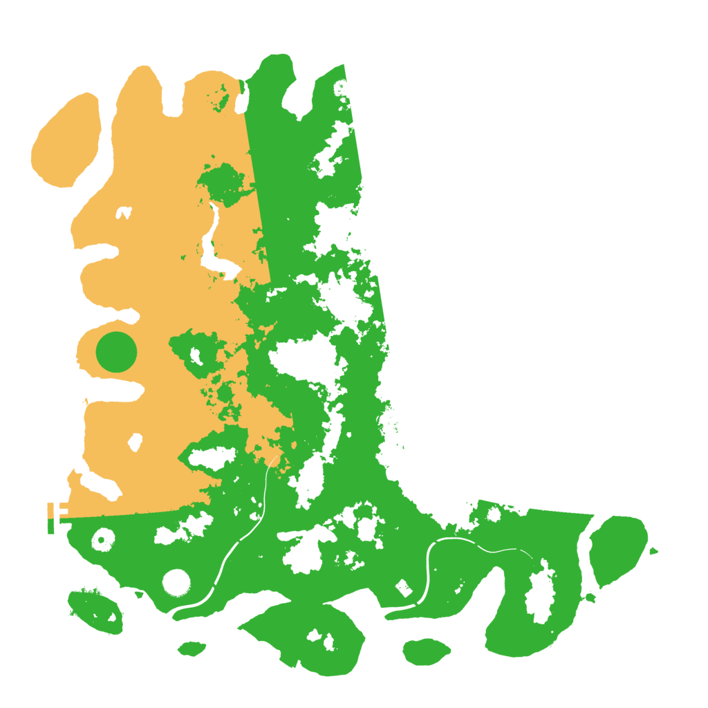 Biome Rust Map: Procedural Map, Size: 4550, Seed: 8086273