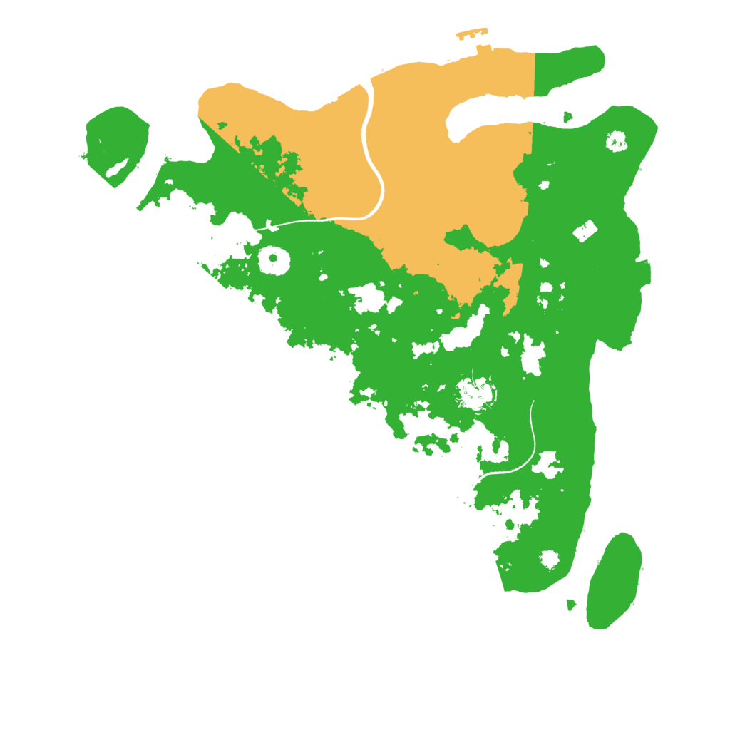 Biome Rust Map: Procedural Map, Size: 3500, Seed: 638911817