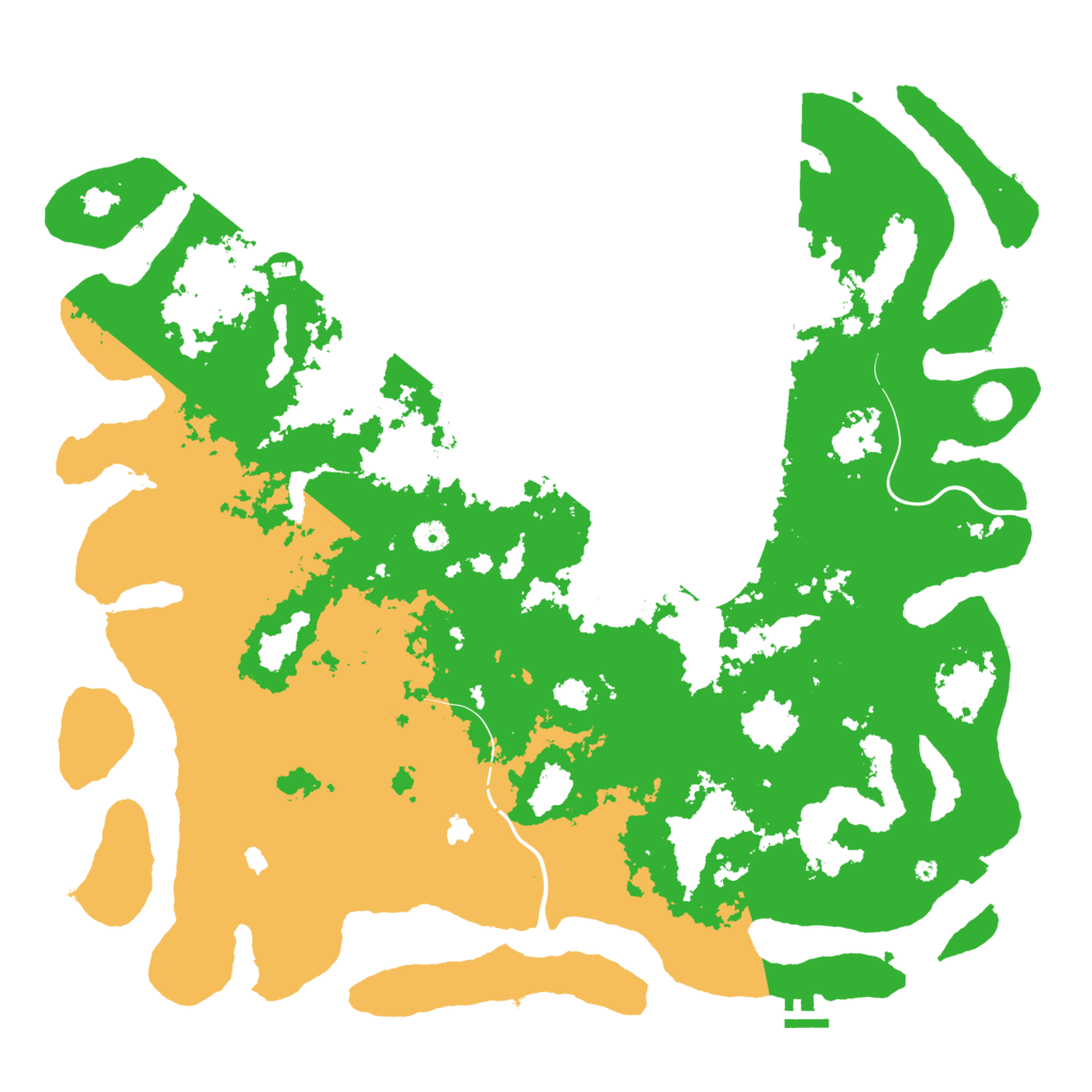 Biome Rust Map: Procedural Map, Size: 5000, Seed: 1391642464