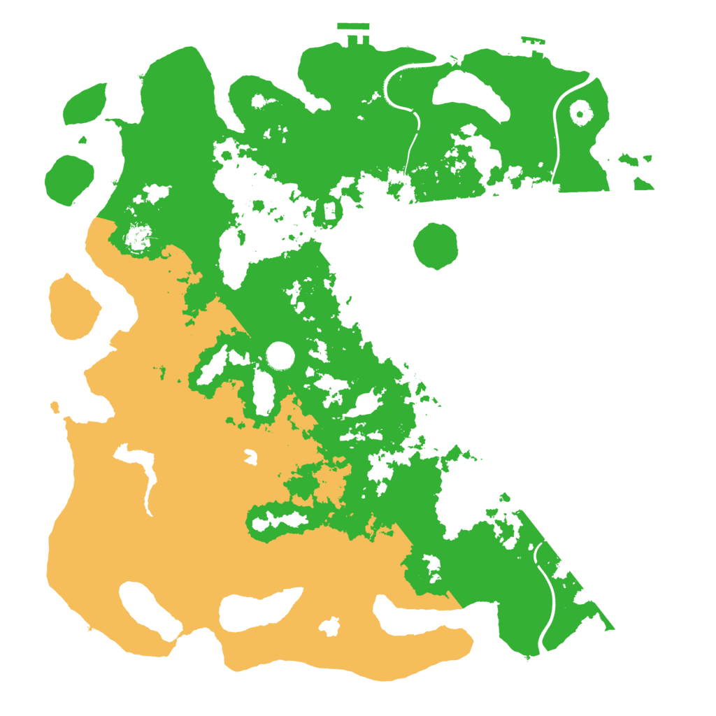 Biome Rust Map: Procedural Map, Size: 4500, Seed: 1001152226