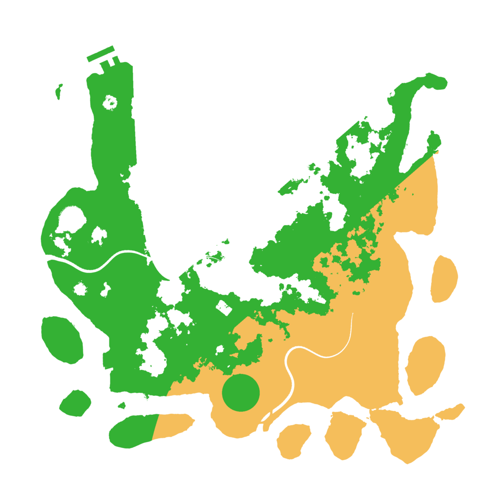 Biome Rust Map: Procedural Map, Size: 3500, Seed: 1887731832