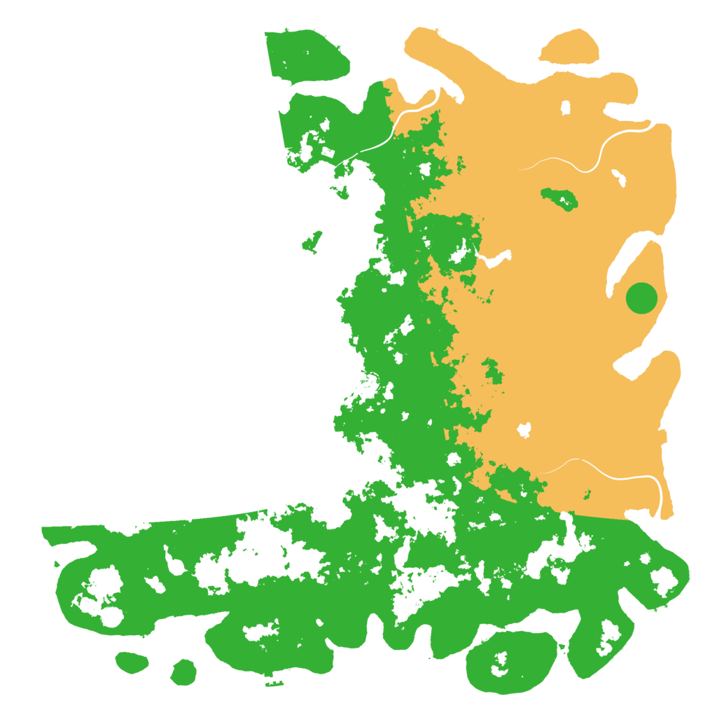 Biome Rust Map: Procedural Map, Size: 6000, Seed: 1966761519