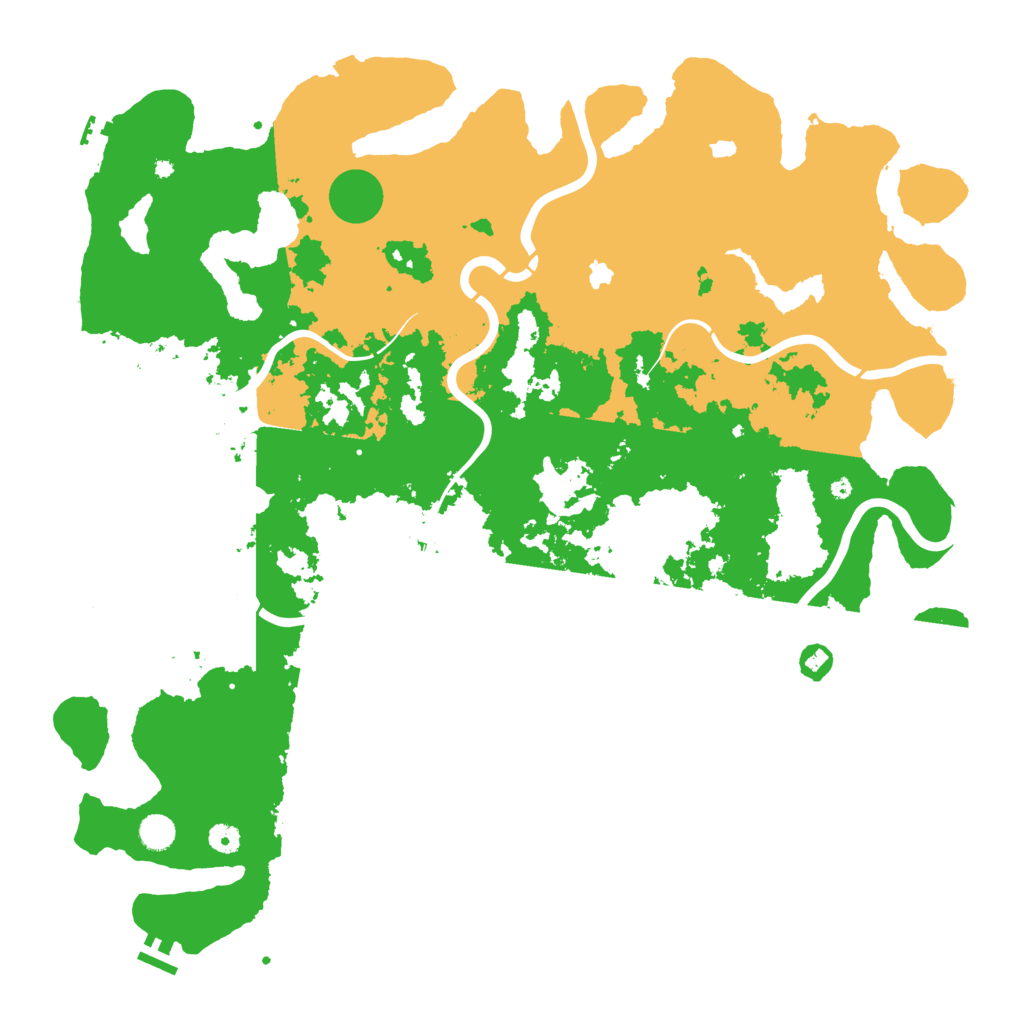 Biome Rust Map: Procedural Map, Size: 5000, Seed: 951461881