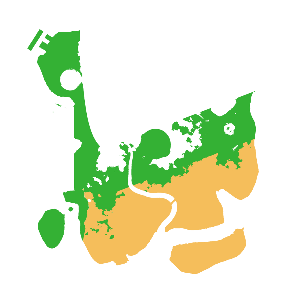 Biome Rust Map: Procedural Map, Size: 2600, Seed: 94479358