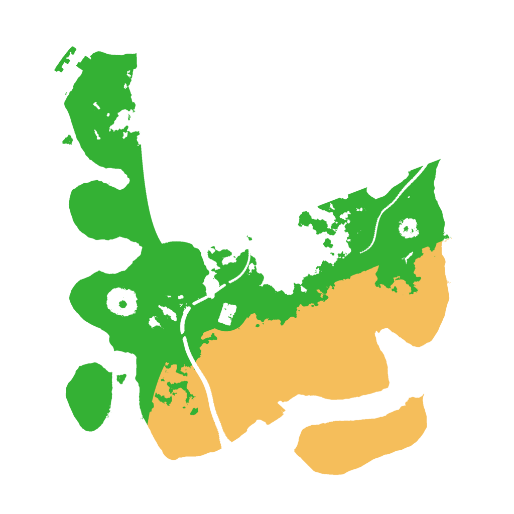 Biome Rust Map: Procedural Map, Size: 2600, Seed: 94479358