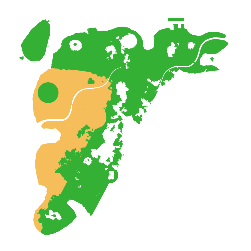 Biome Rust Map: Procedural Map, Size: 3200, Seed: 891814