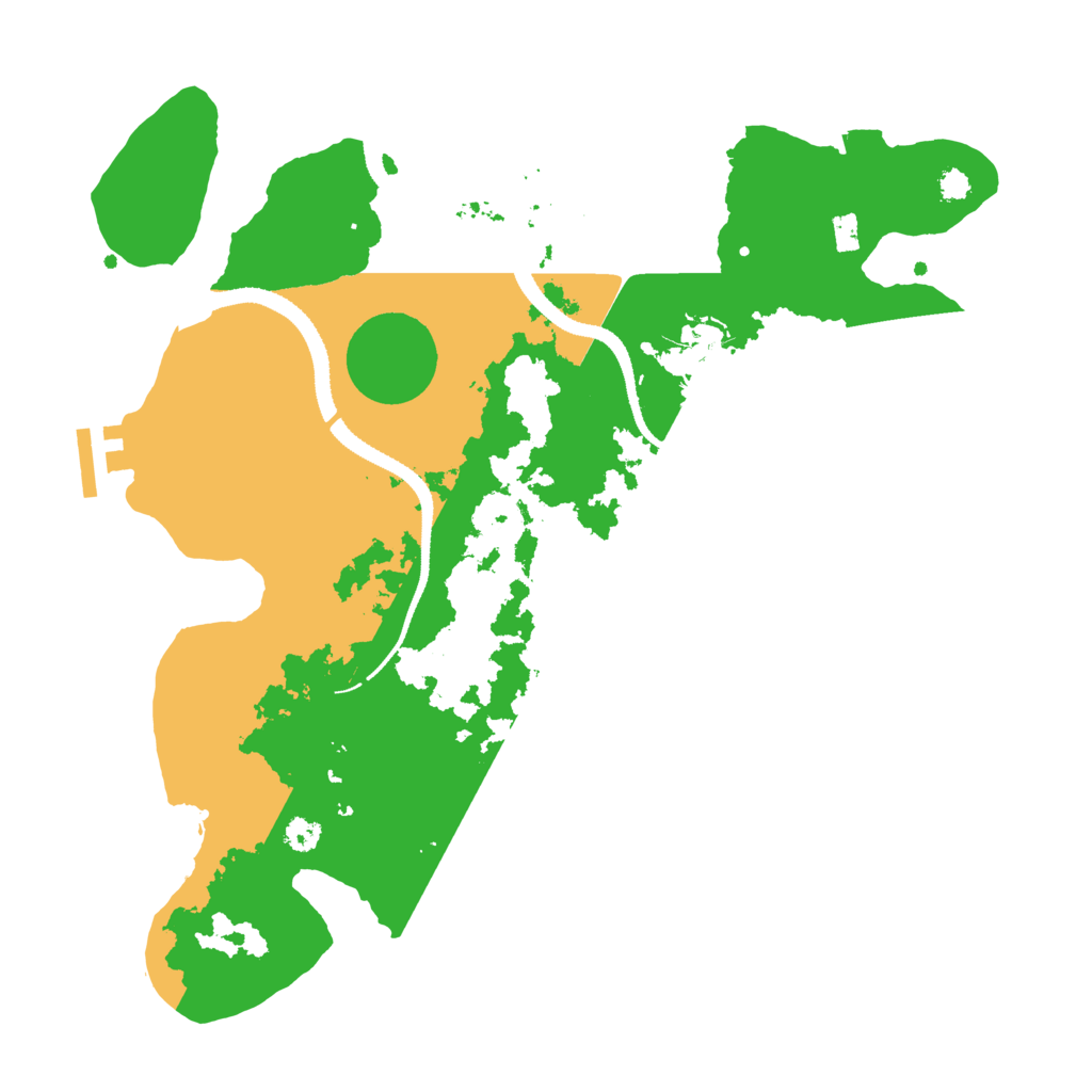 Biome Rust Map: Procedural Map, Size: 3200, Seed: 891814