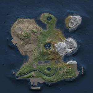 Thumbnail Rust Map: Procedural Map, Size: 2000, Seed: 877071792, 5 Monuments