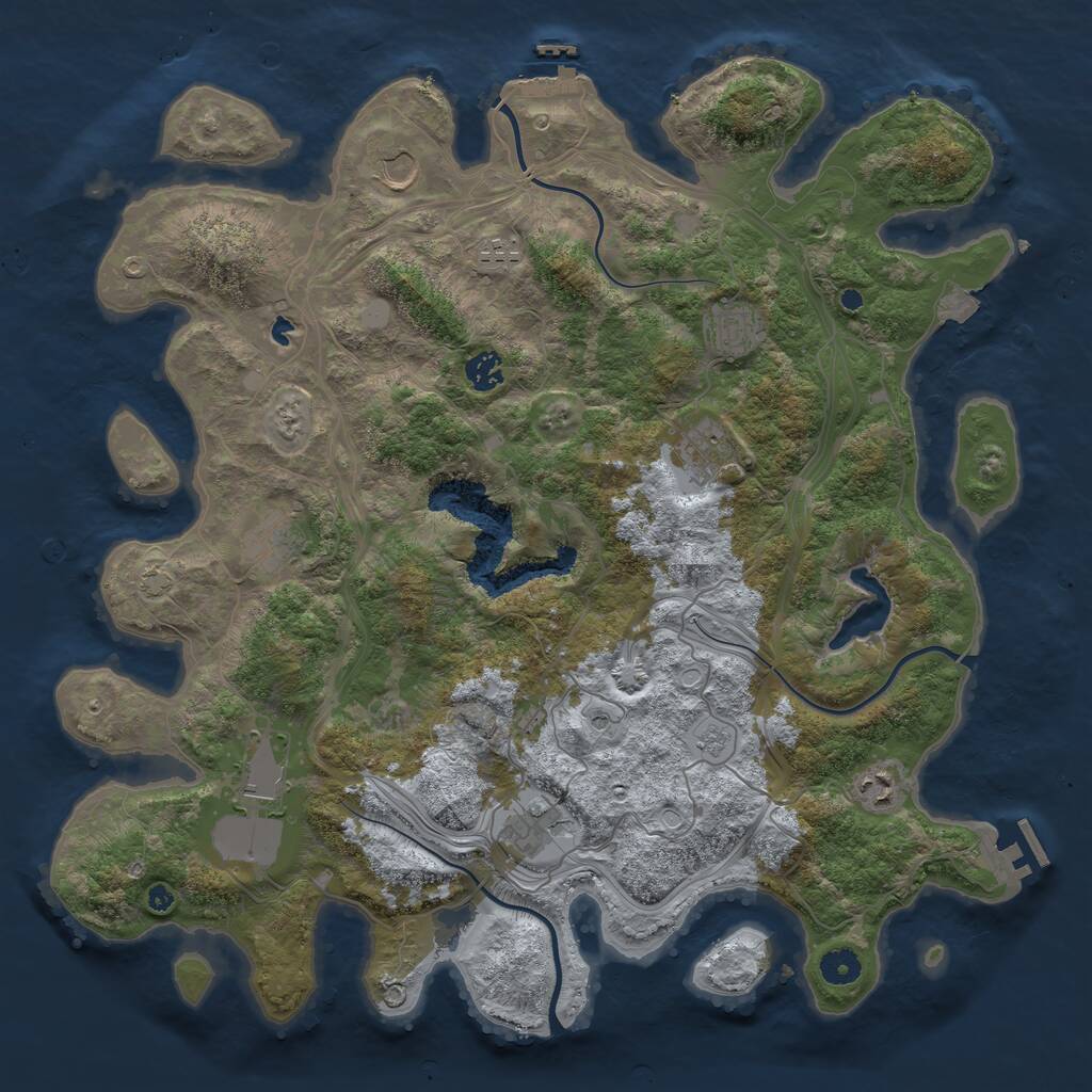 Rust Map: Procedural Map, Size: 4250, Seed: 680075934, 15 Monuments