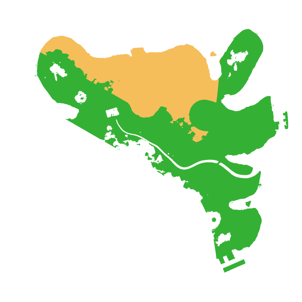 Biome Rust Map: Procedural Map, Size: 2650, Seed: 31981