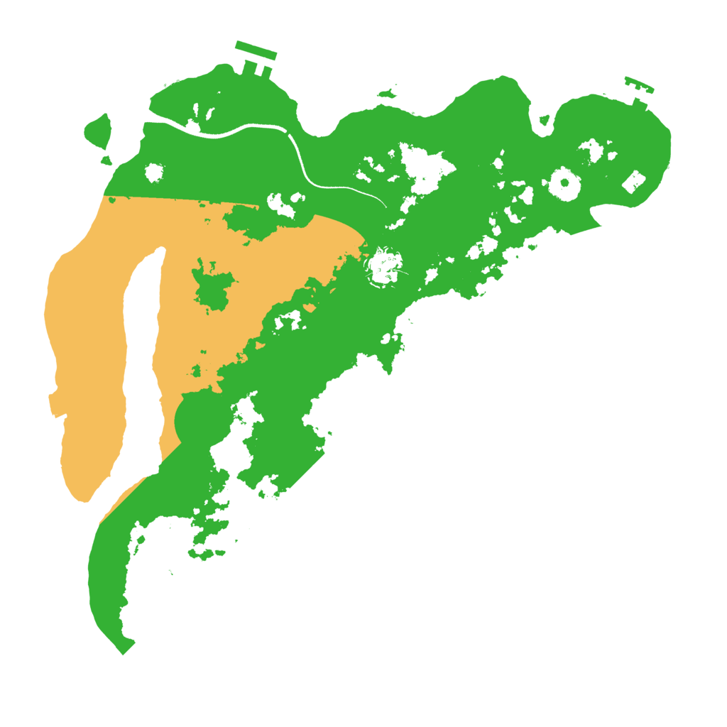 Biome Rust Map: Procedural Map, Size: 3500, Seed: 2077484118