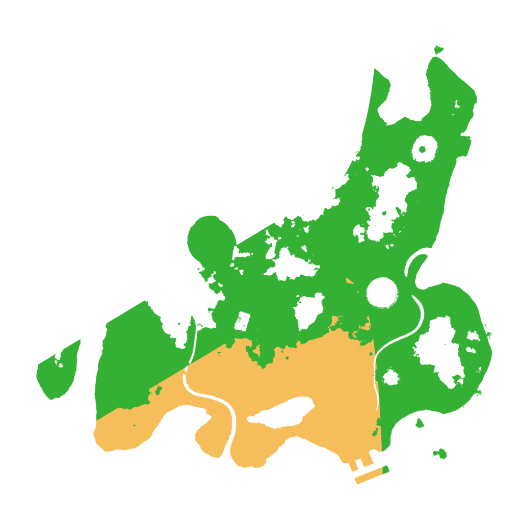 Biome Rust Map: Procedural Map, Size: 3000, Seed: 7634810