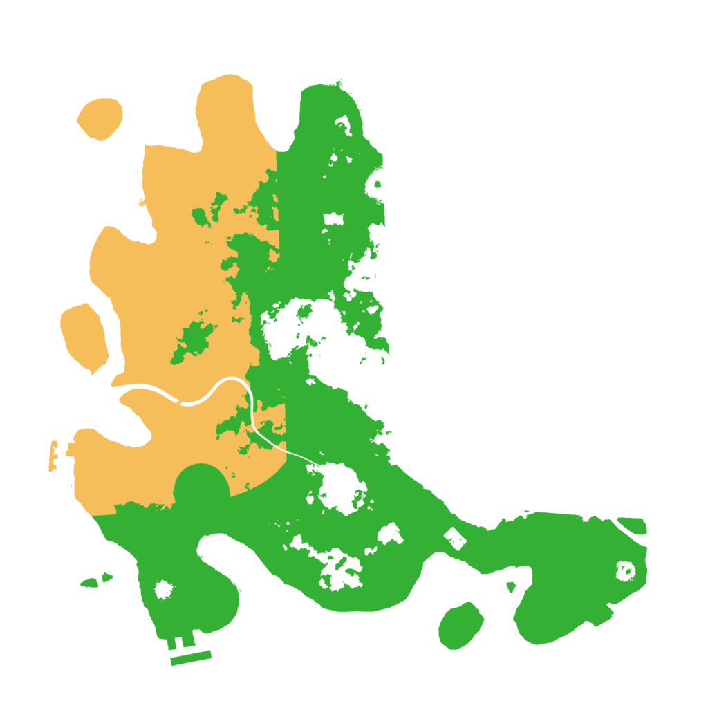 Biome Rust Map: Procedural Map, Size: 3500, Seed: 1986575