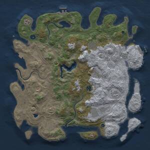 Thumbnail Rust Map: Procedural Map, Size: 4253, Seed: 698017690, 15 Monuments