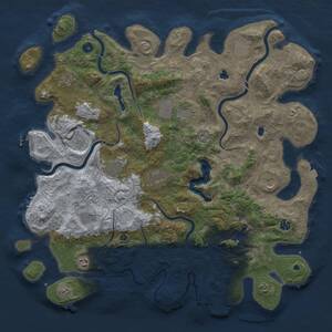 Thumbnail Rust Map: Procedural Map, Size: 4750, Seed: 1540631285, 17 Monuments