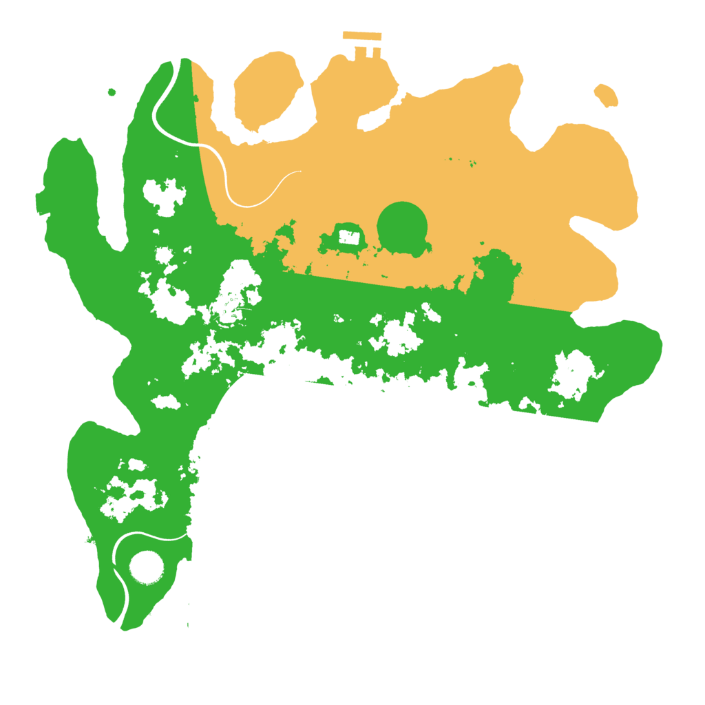 Biome Rust Map: Procedural Map, Size: 3700, Seed: 781452370