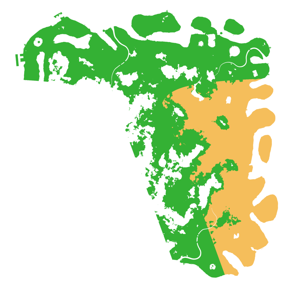 Biome Rust Map: Procedural Map, Size: 5000, Seed: 181679168