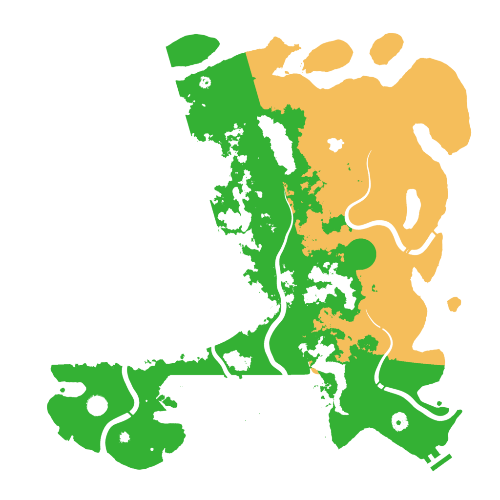 Biome Rust Map: Procedural Map, Size: 4250, Seed: 1023775477
