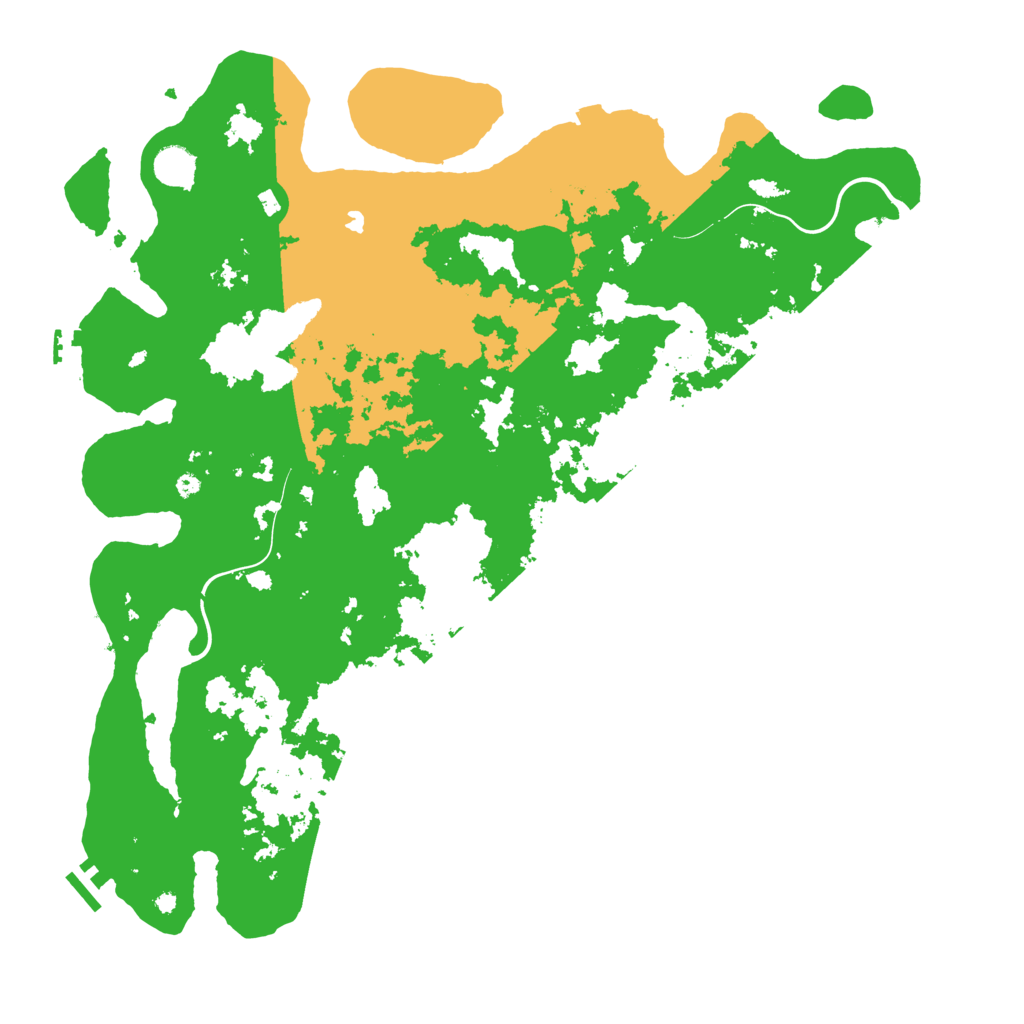 Biome Rust Map: Procedural Map, Size: 4500, Seed: 961
