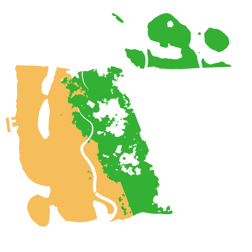 Biome Rust Map: Procedural Map, Size: 3500, Seed: 58534766