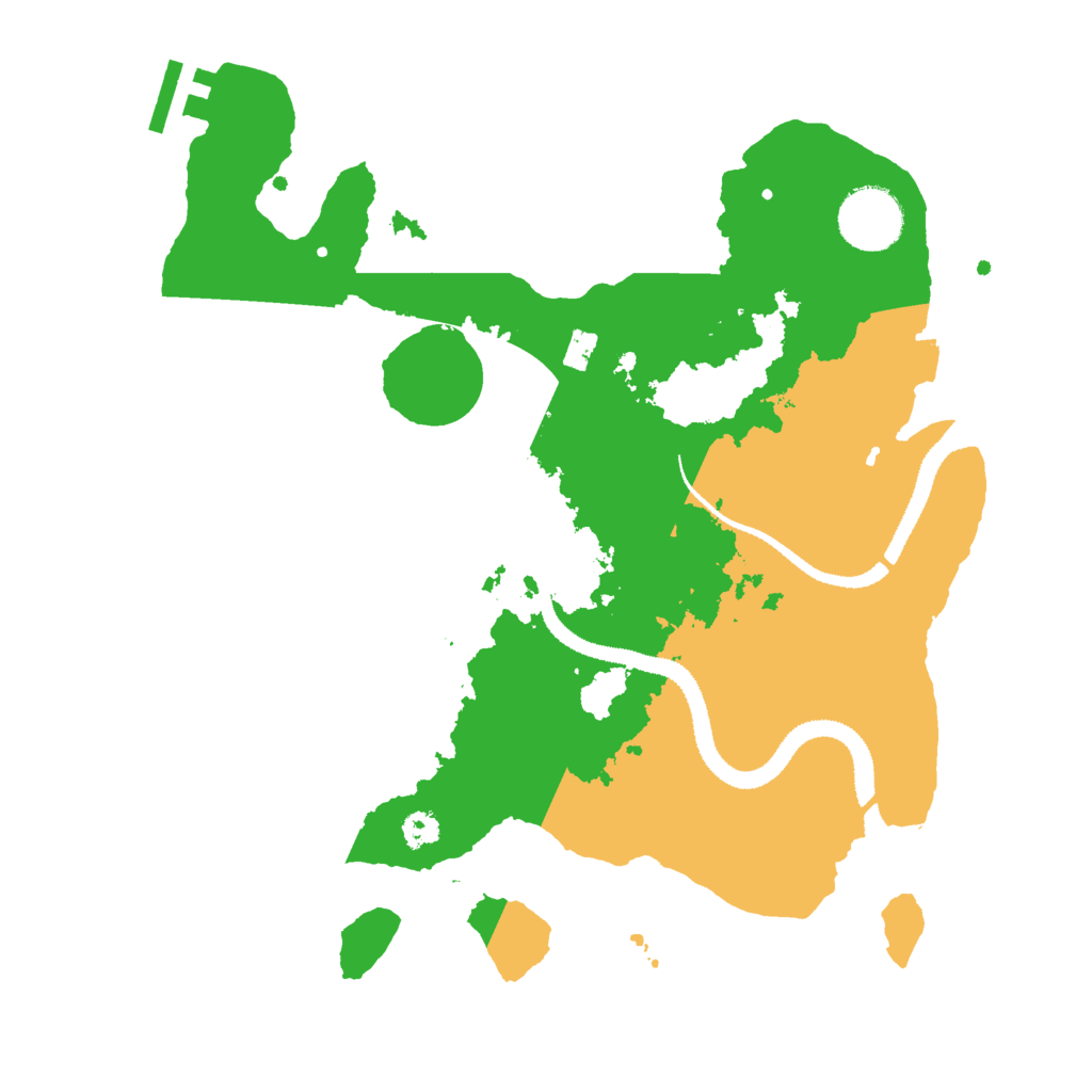 Biome Rust Map: Procedural Map, Size: 3000, Seed: 2105686136