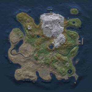 Thumbnail Rust Map: Procedural Map, Size: 3000, Seed: 549505374, 10 Monuments