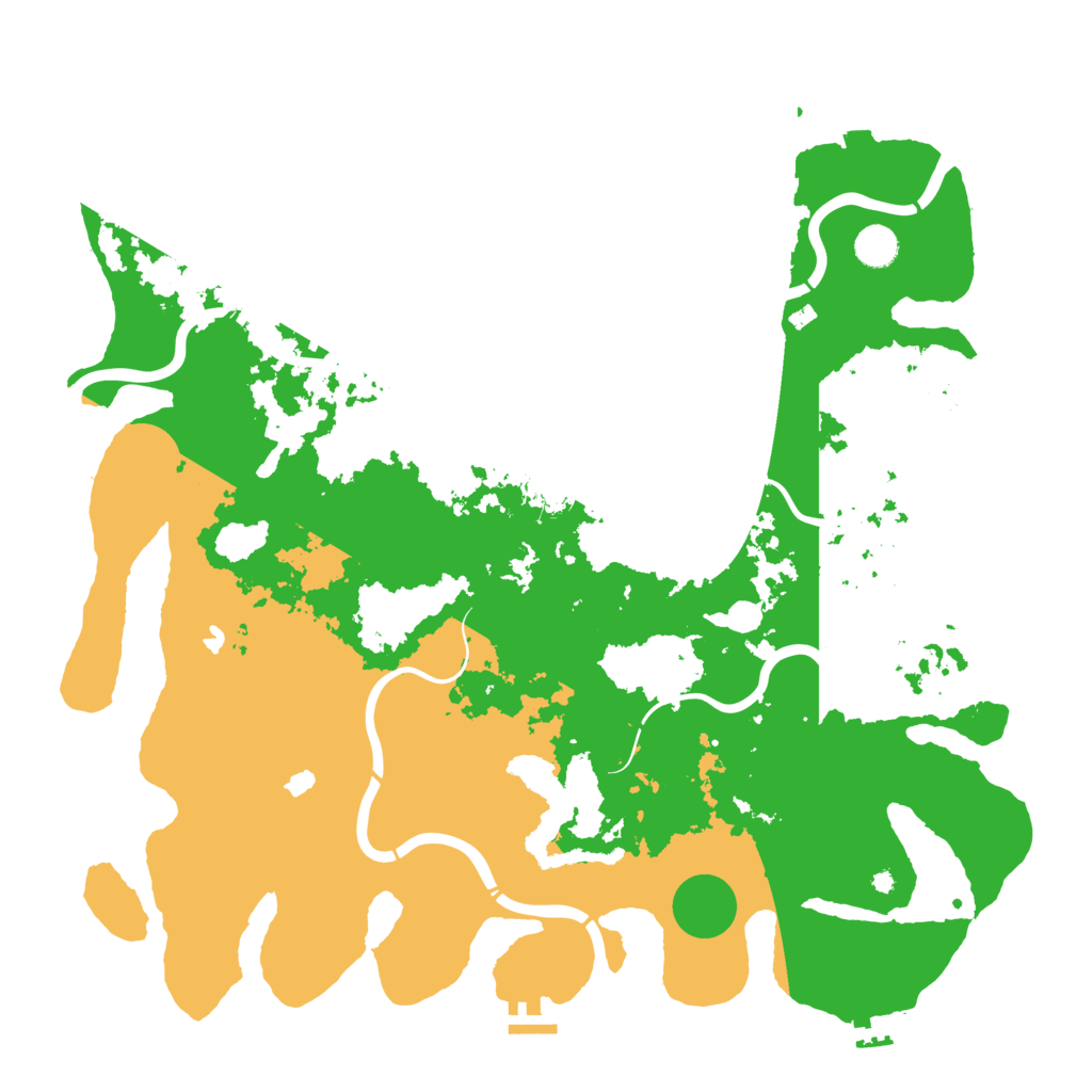Biome Rust Map: Procedural Map, Size: 4500, Seed: 69450284