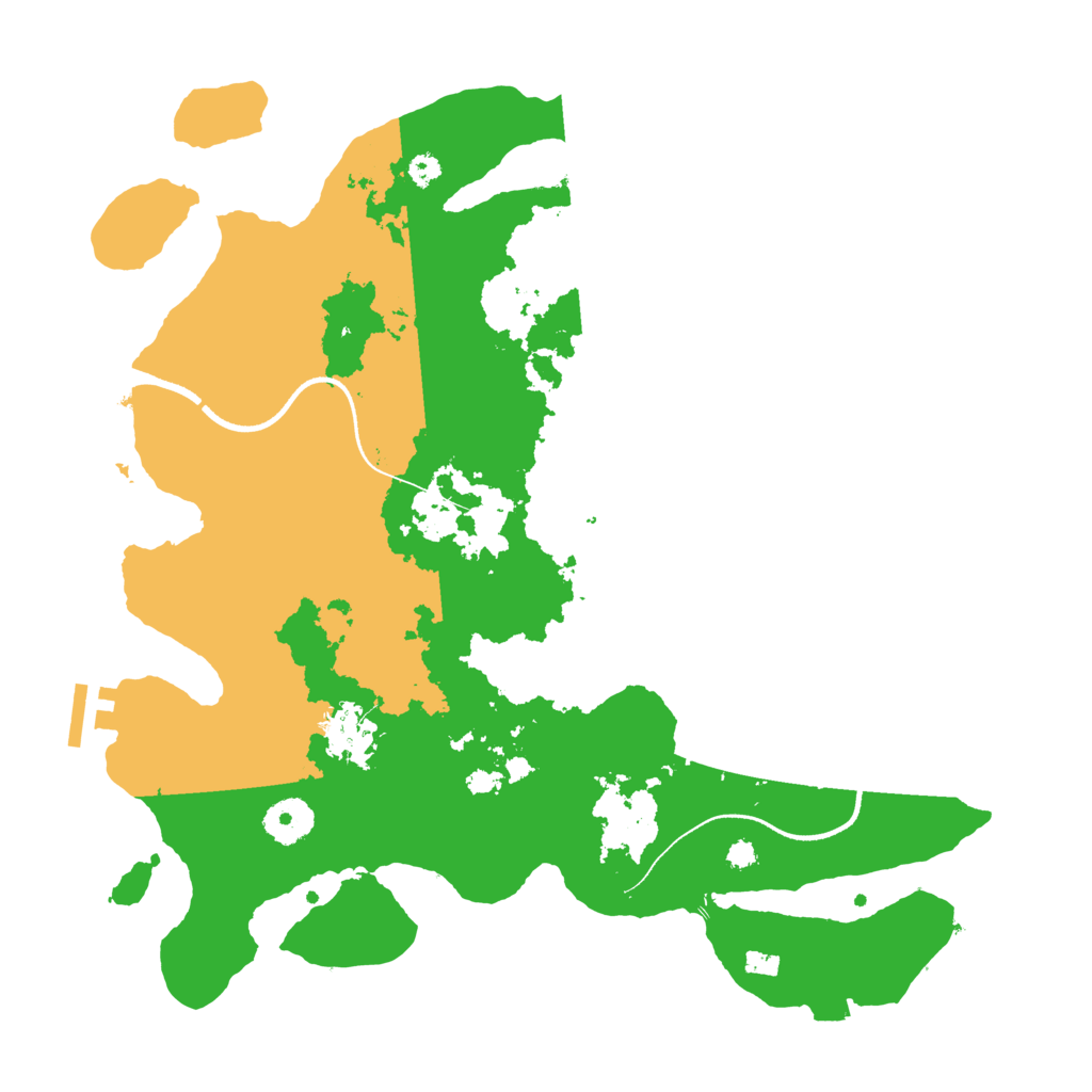 Biome Rust Map: Procedural Map, Size: 3500, Seed: 709411332