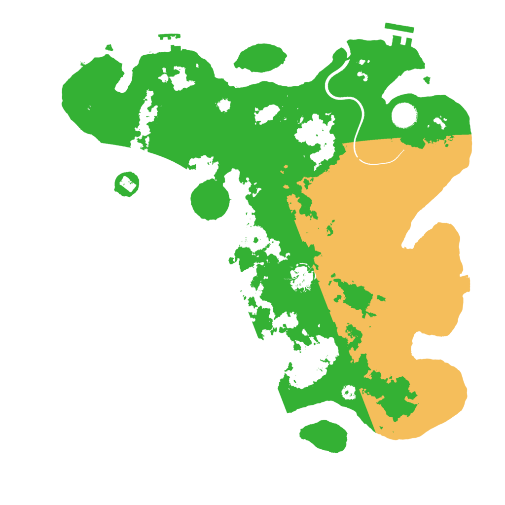 Biome Rust Map: Procedural Map, Size: 3500, Seed: 251526809