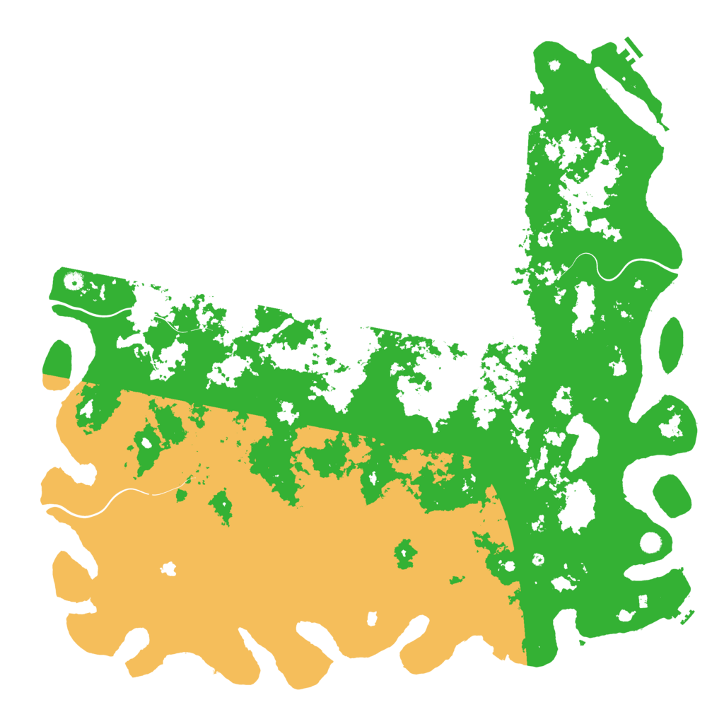 Biome Rust Map: Procedural Map, Size: 6000, Seed: 1881324793