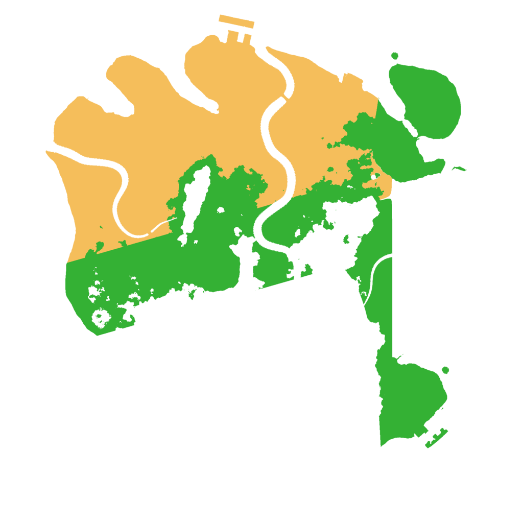 Biome Rust Map: Procedural Map, Size: 3000, Seed: 1968039791