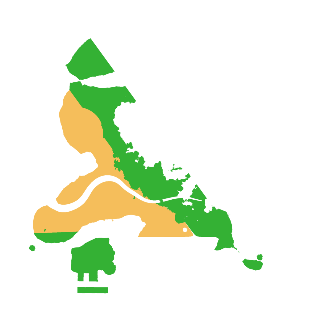 Biome Rust Map: Procedural Map, Size: 2100, Seed: 65151