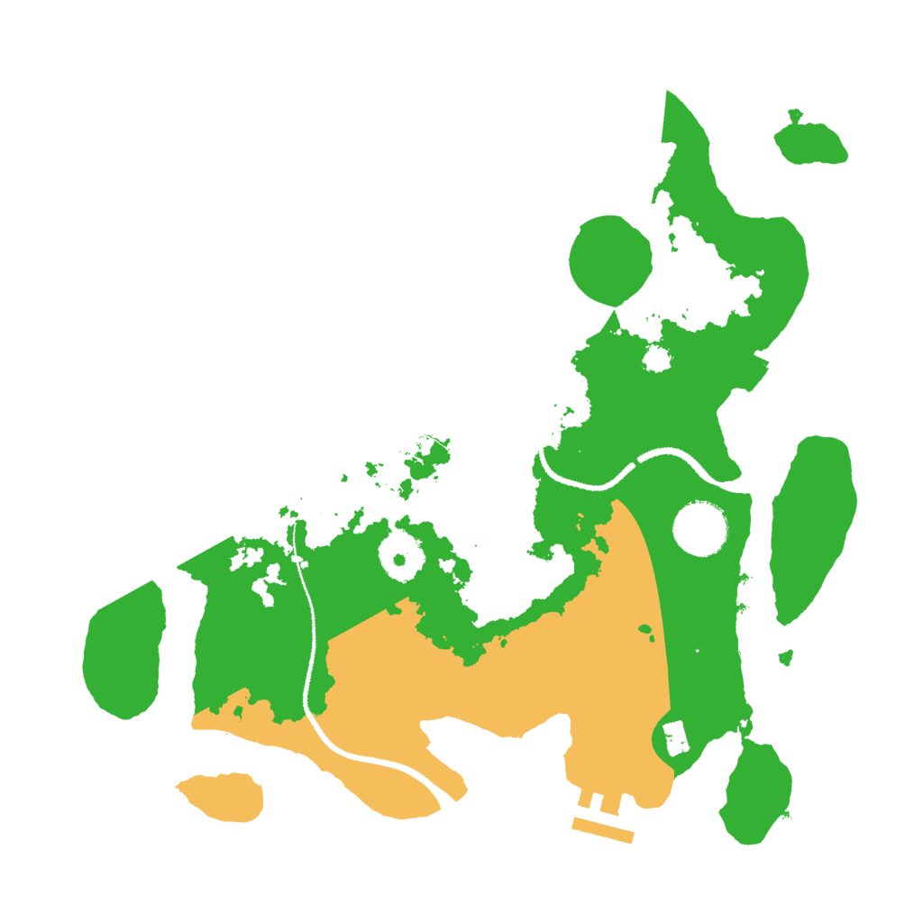 Biome Rust Map: Procedural Map, Size: 3000, Seed: 30384