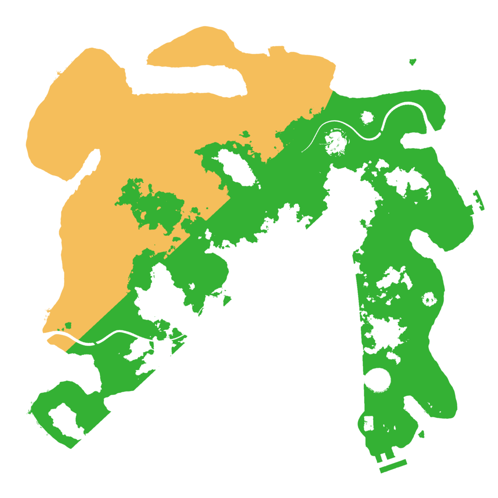Biome Rust Map: Procedural Map, Size: 3600, Seed: 839097704