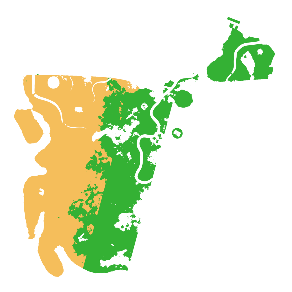 Biome Rust Map: Procedural Map, Size: 4500, Seed: 7711
