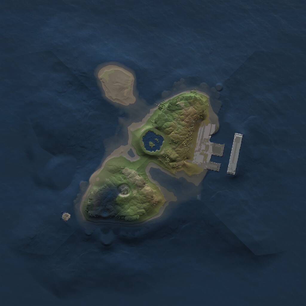 Rust Map: Procedural Map, Size: 1500, Seed: 1694540185, 2 Monuments