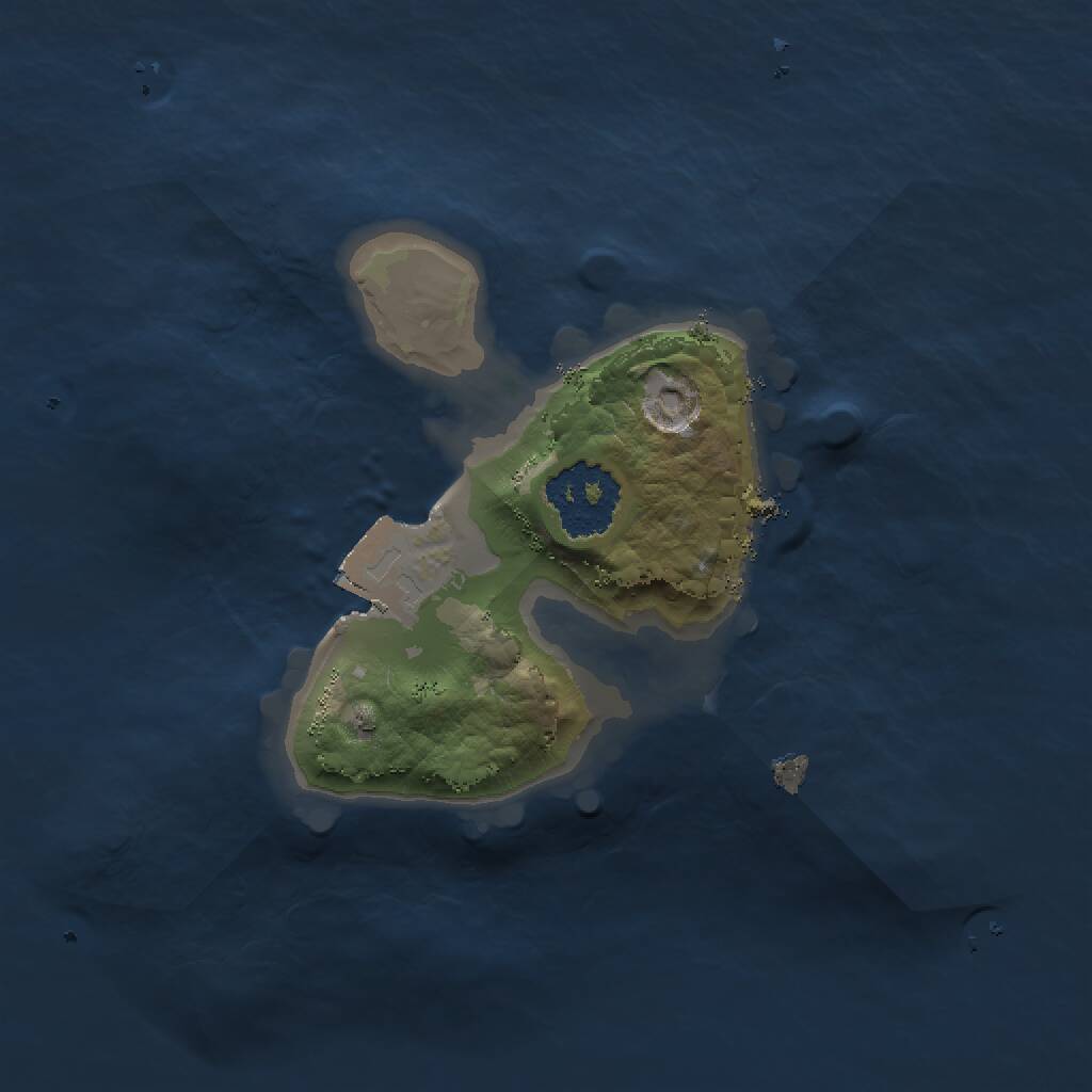 Rust Map: Procedural Map, Size: 1500, Seed: 1694540185, 1 Monuments