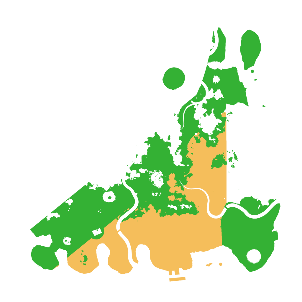 Biome Rust Map: Procedural Map, Size: 3800, Seed: 25562