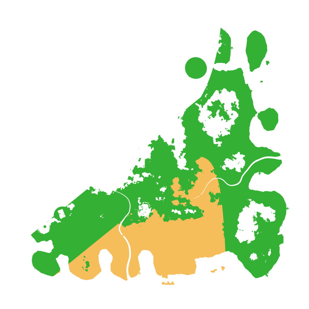 Biome Rust Map: Procedural Map, Size: 3800, Seed: 25562