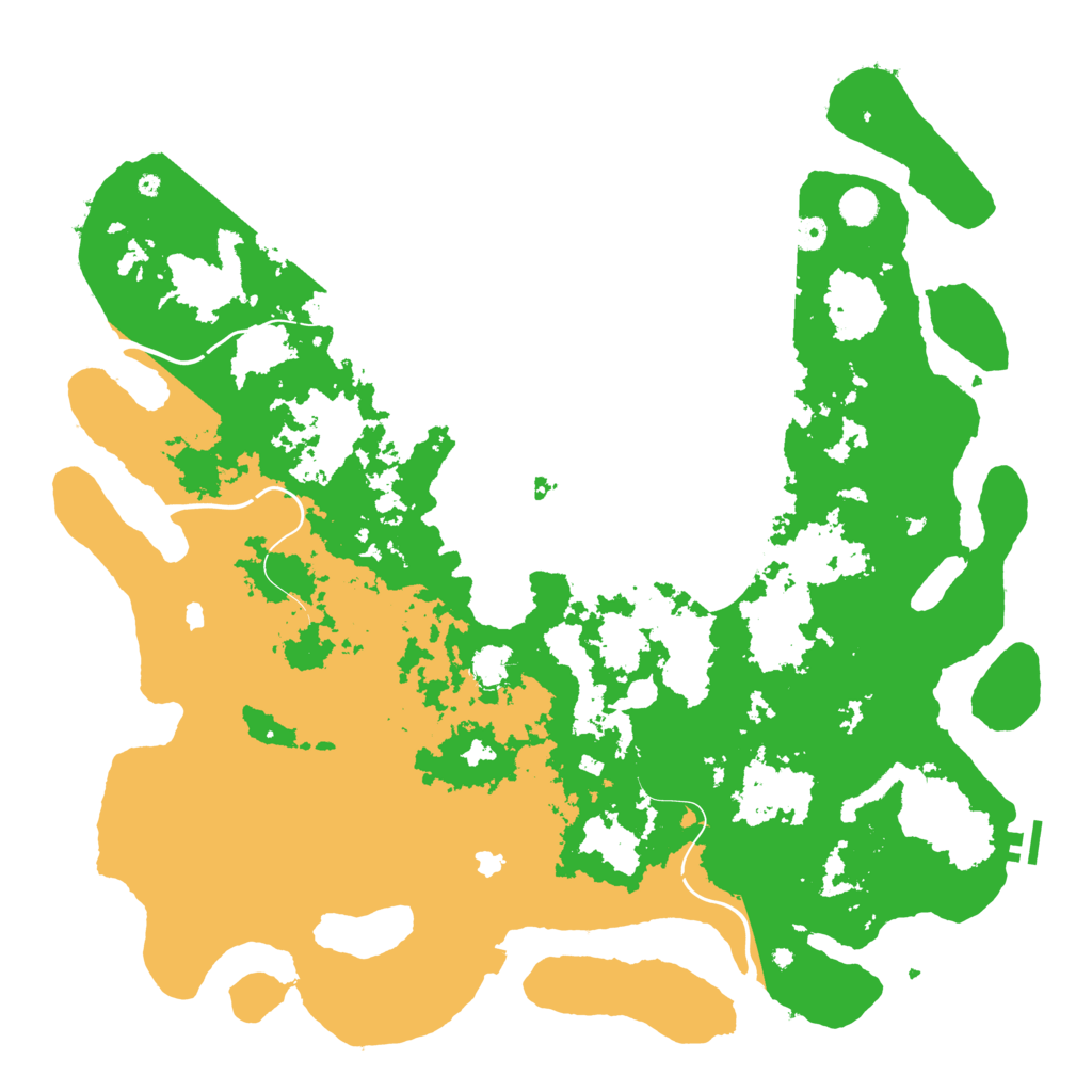 Biome Rust Map: Procedural Map, Size: 5000, Seed: 25400