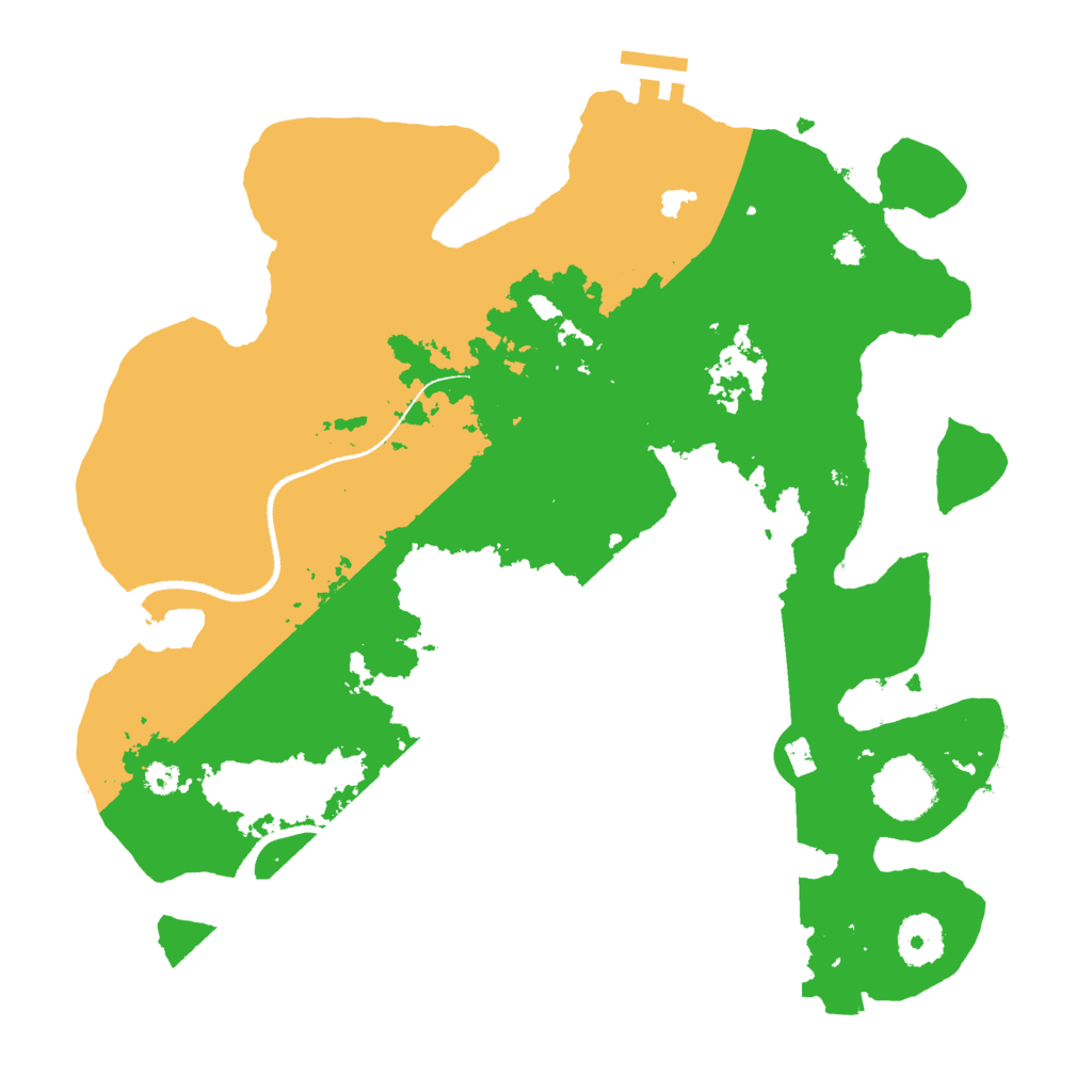 Biome Rust Map: Procedural Map, Size: 3300, Seed: 6652