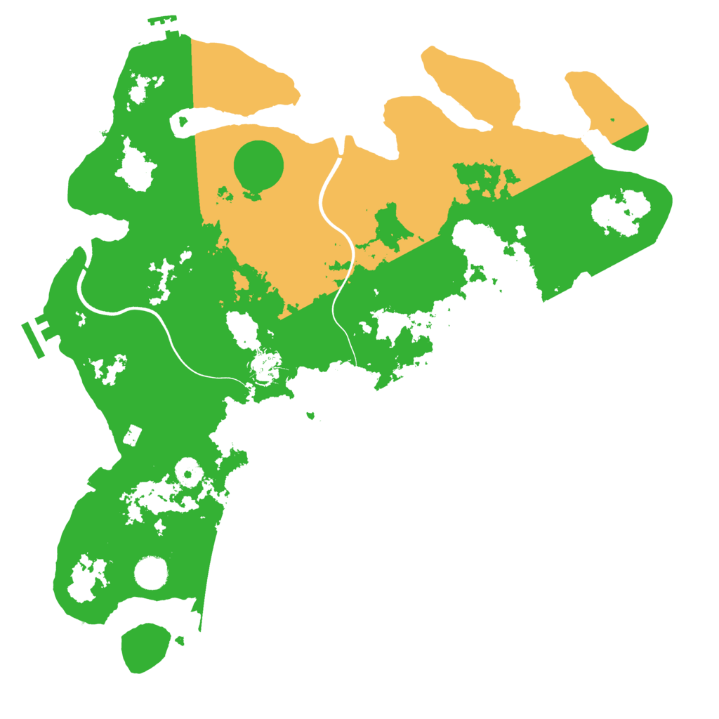 Biome Rust Map: Procedural Map, Size: 3800, Seed: 481981