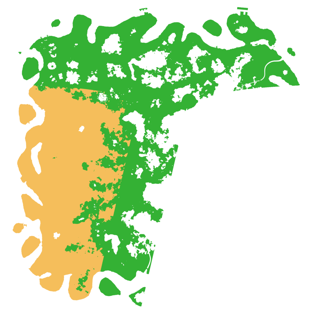 Biome Rust Map: Procedural Map, Size: 6000, Seed: 548746
