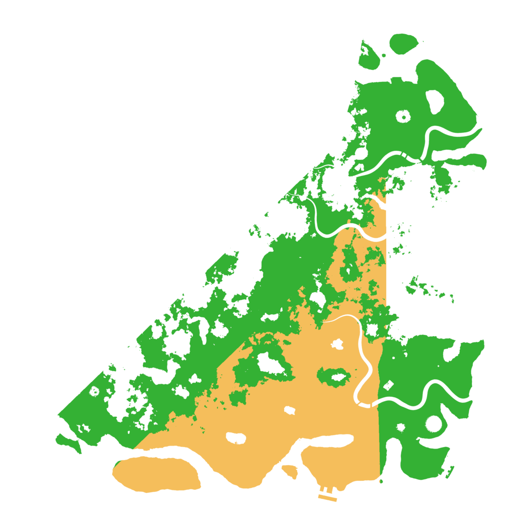 Biome Rust Map: Procedural Map, Size: 5555, Seed: 999999912