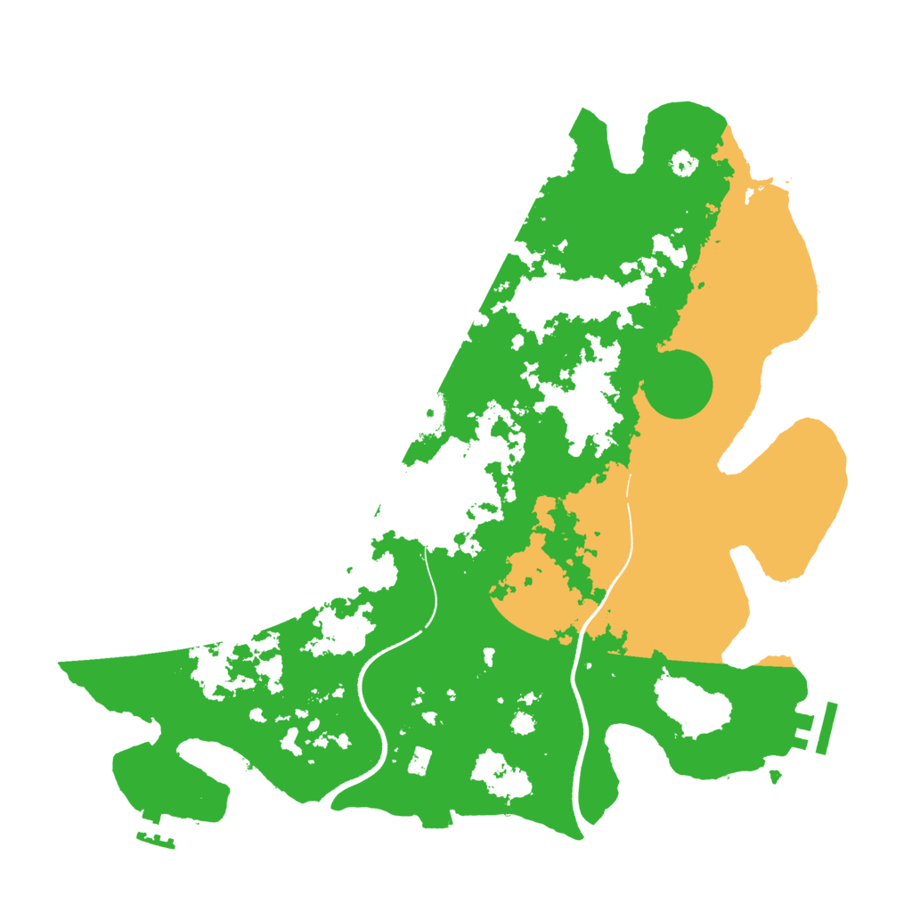 Biome Rust Map: Procedural Map, Size: 3500, Seed: 278027800