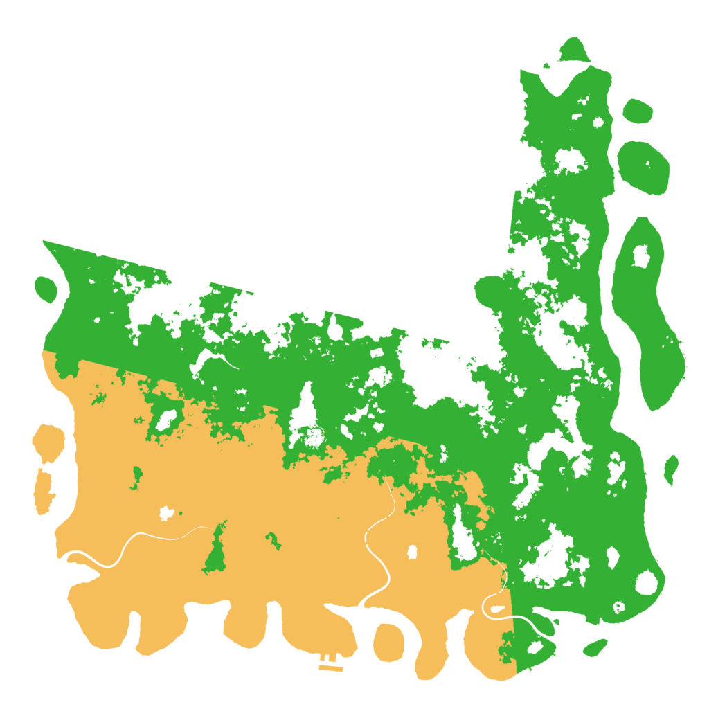 Biome Rust Map: Procedural Map, Size: 6000, Seed: 681814973