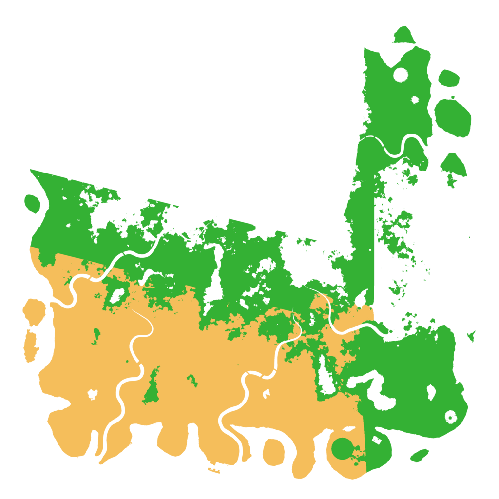 Biome Rust Map: Procedural Map, Size: 6000, Seed: 681814973