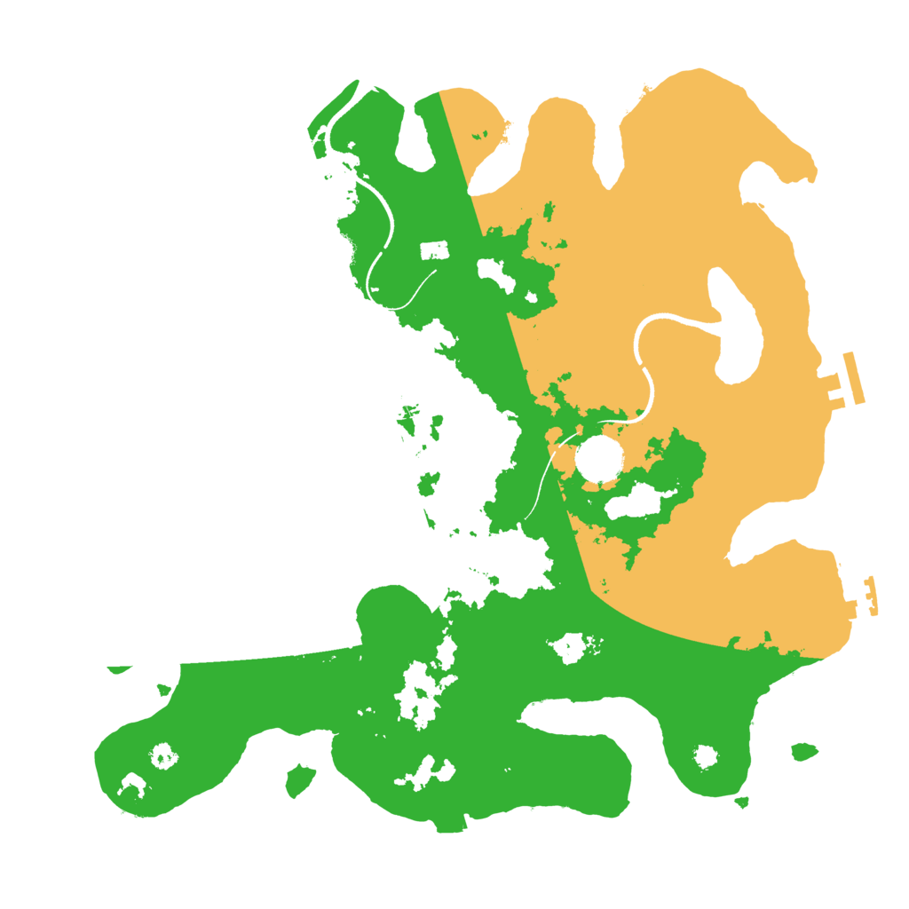 Biome Rust Map: Procedural Map, Size: 3500, Seed: 151188060