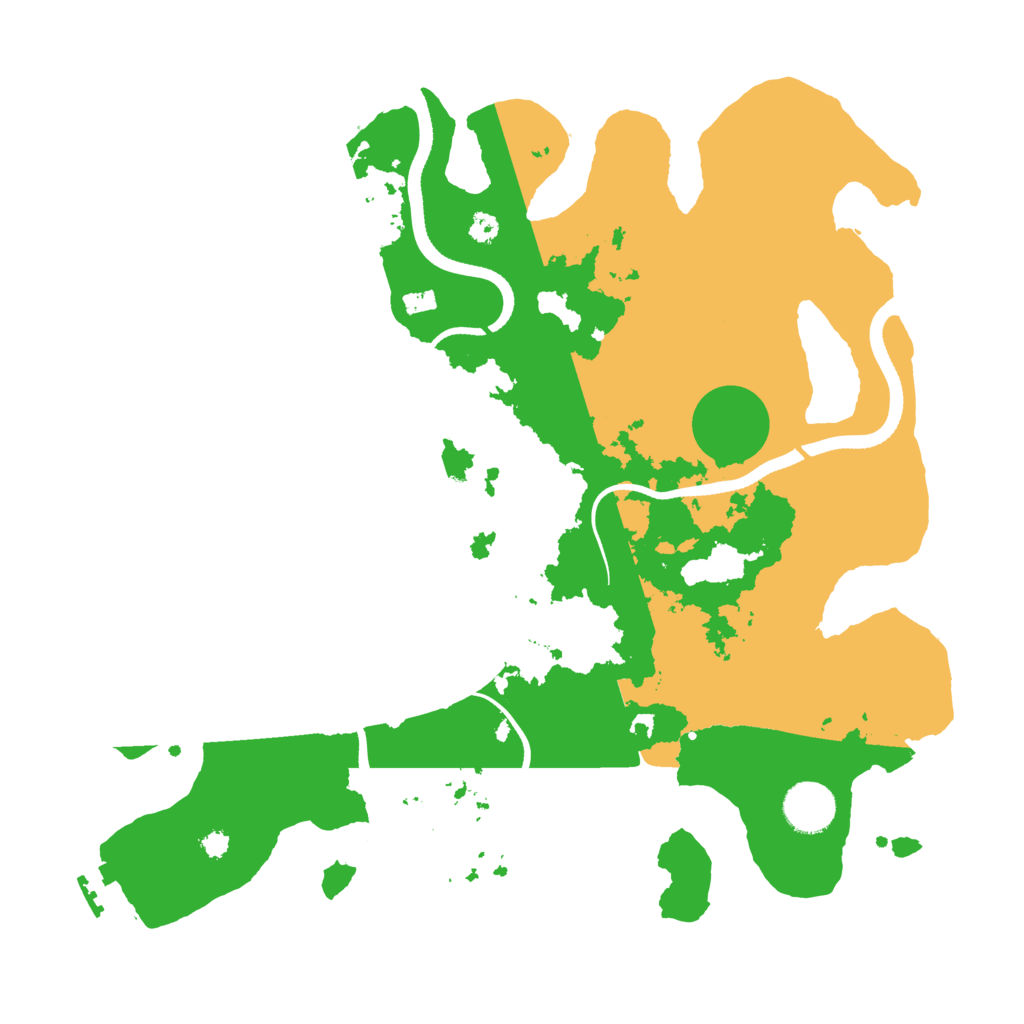 Biome Rust Map: Procedural Map, Size: 3500, Seed: 151188060