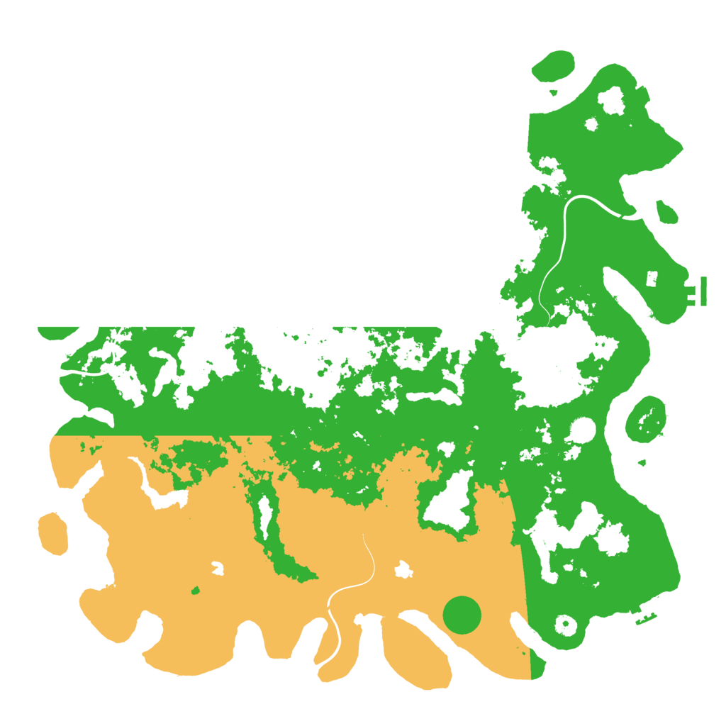 Biome Rust Map: Procedural Map, Size: 5000, Seed: 729277444